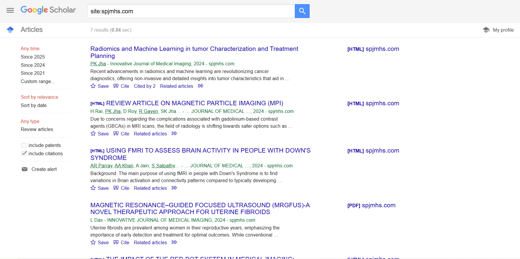 Google Scholar Indexed Journal